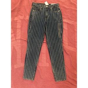 BNWT pinstriped mom jeans!!!!